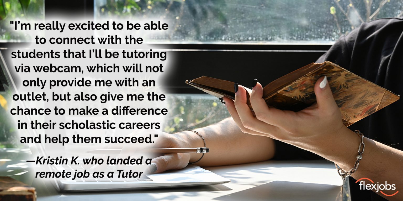 Remote Tutor Job Supplements Woman's Freelance Consulting Career